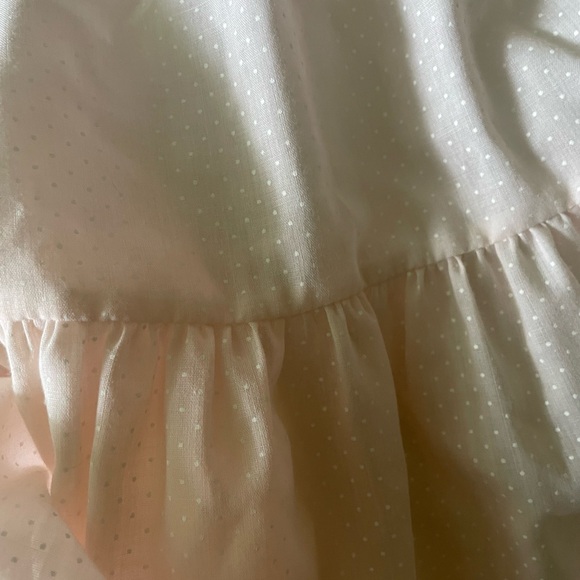 Vintage Polly Flinders Hand Smocked Dress Swiss Dot Collar 6 X 6X Party Twirl - Picture 10 of 10